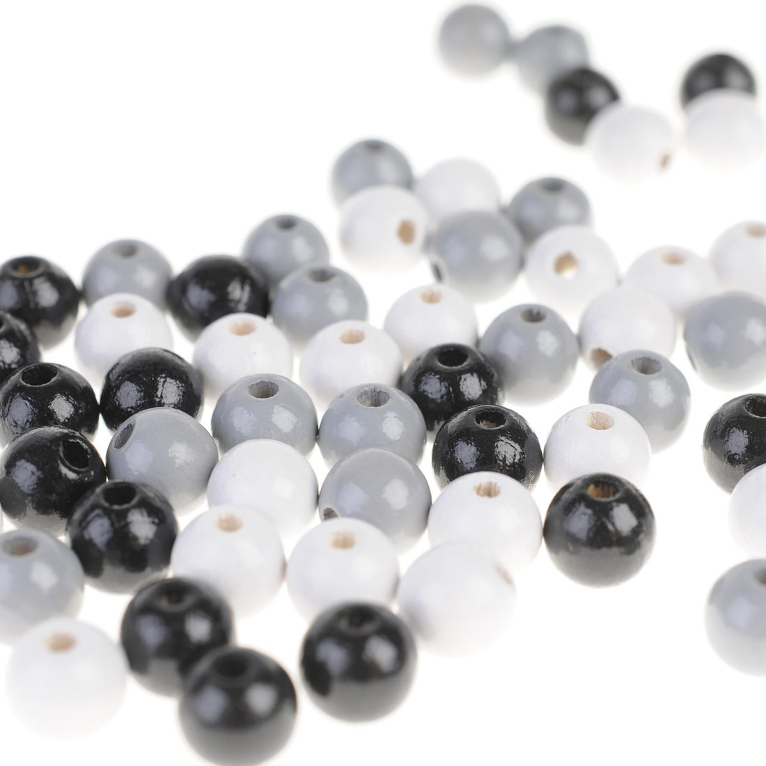 Houten kralen 8 mm 118 stuks mix Houten kralen 8 mm 118 stuks mix