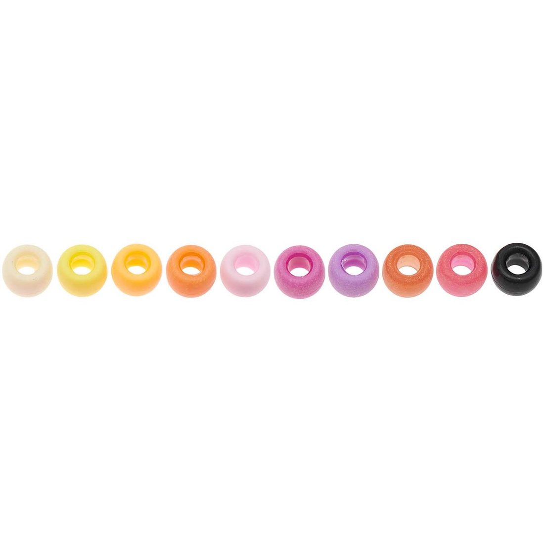 Ponii Beads Kralen 9 x 6 mm 80 stuks mix Ponii Beads Kralen 9 x 6 mm 80 stuks mix