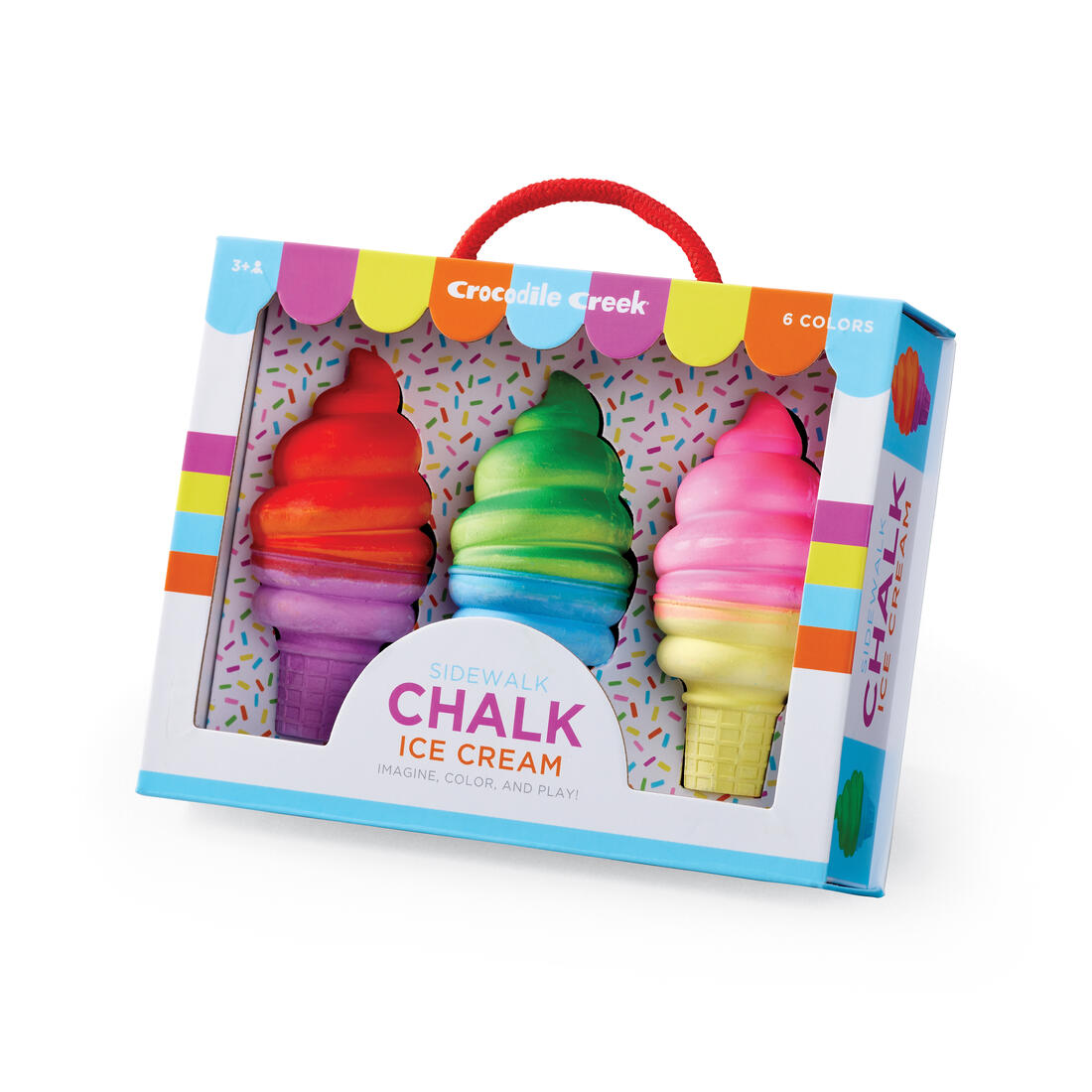 Stoepkrijt - 3 reuze ijsjes 