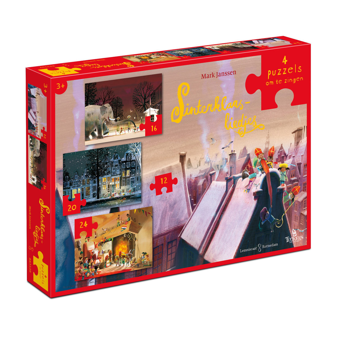 Sinterklaasliedjes 4 puzzels (12+16+20+24 stukjes) Sinterklaasliedjes 4 puzzels (12+16+20+24 stukjes)
