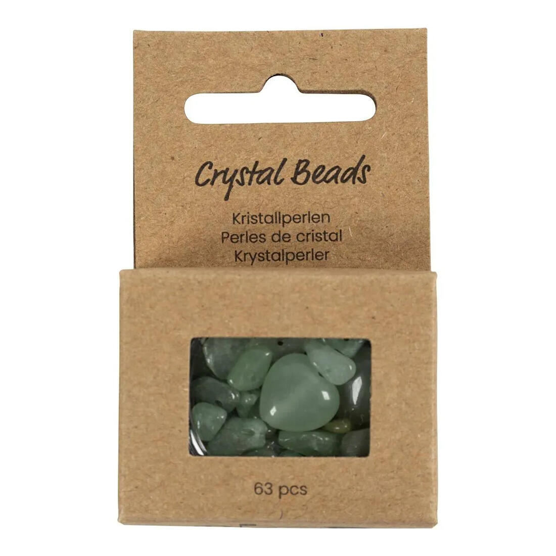 Kristallen kralen 7 - 12 mm 63 stuks