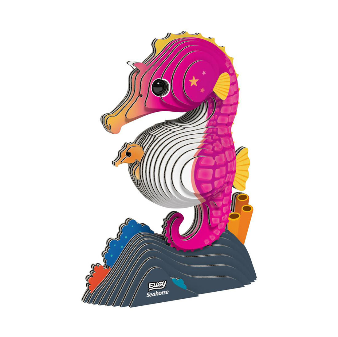 Eugy 3D karton zeedier - zeepaardje