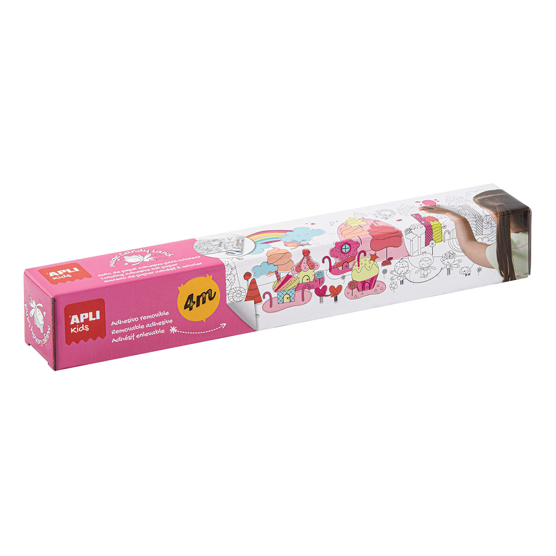 Apli Kids kleurplaat op rol 4 meter Candy world
