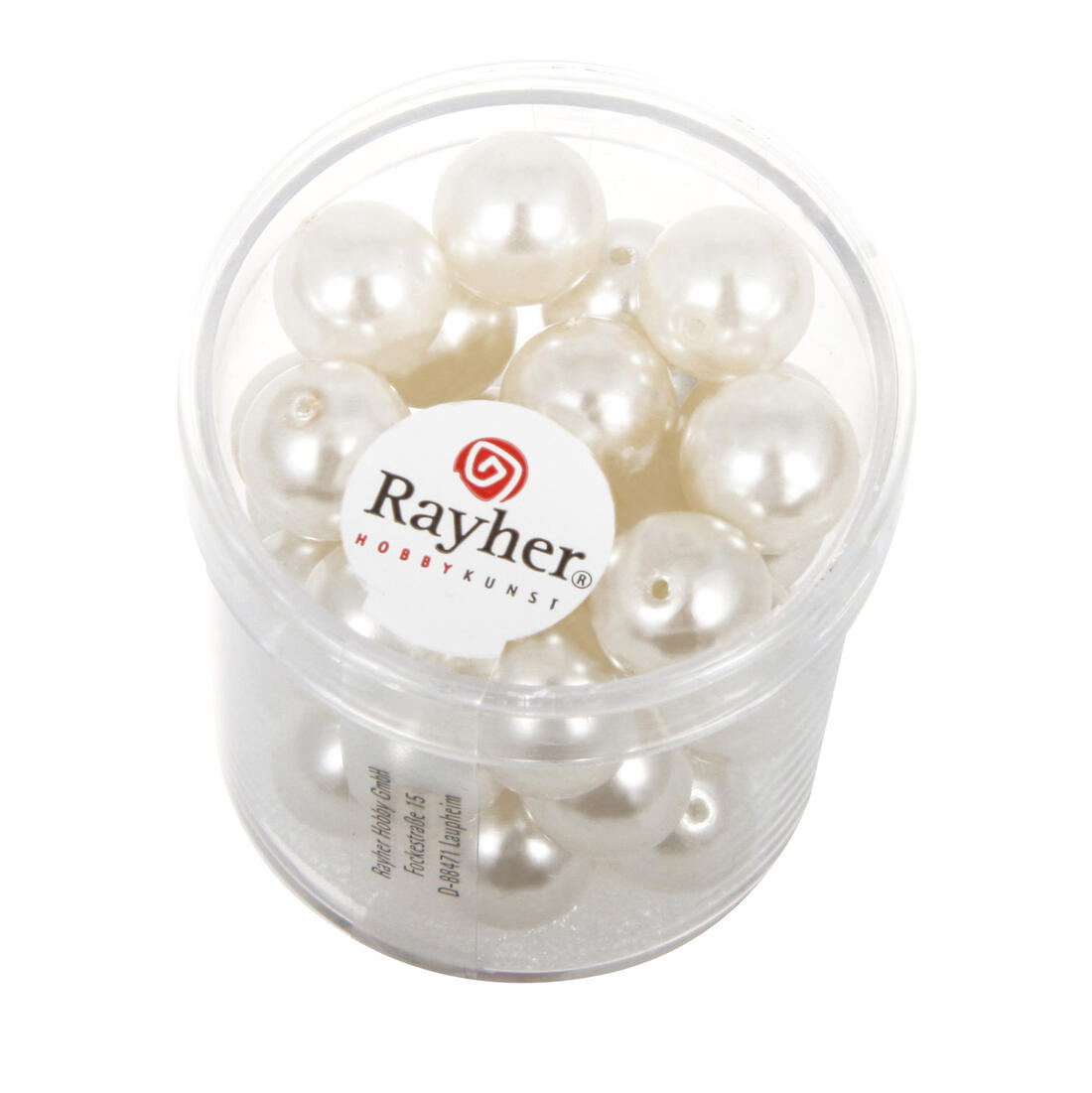 Renaissance parel 10 mm 35 stuks wit