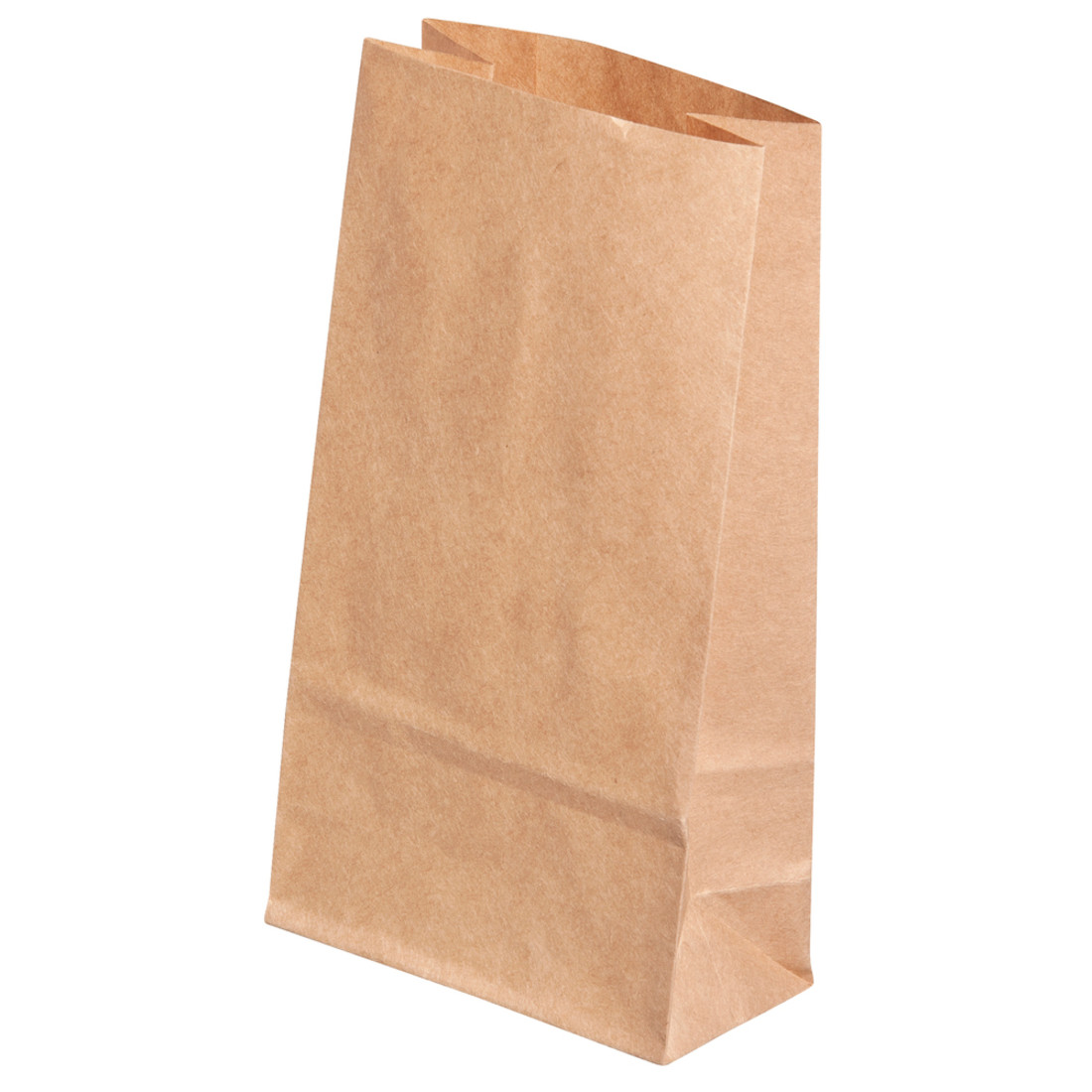 Papieren zak craft bruin 8,8 x 4,6 x 16,2 cm 8 stuks