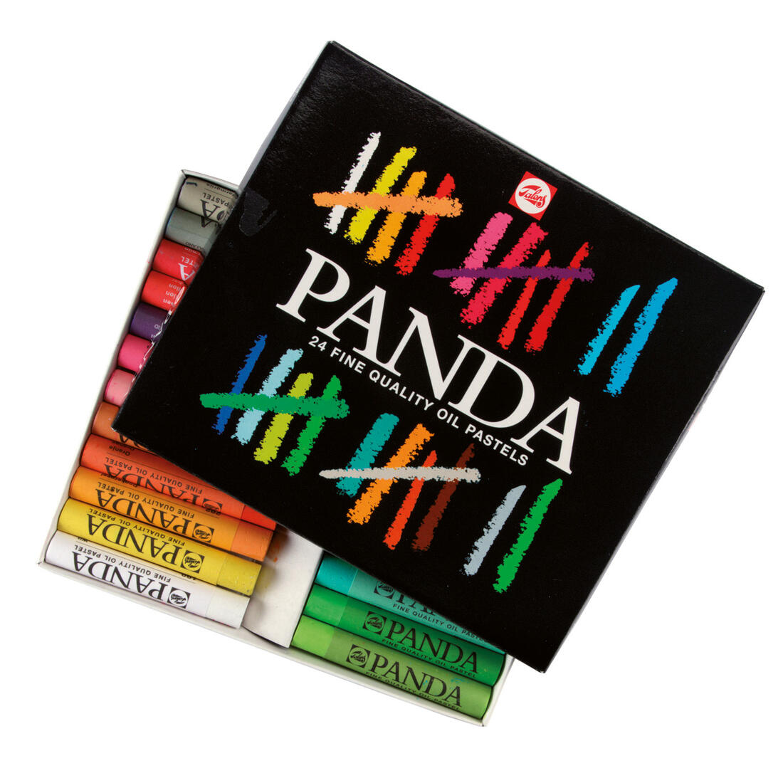 Panda oliepastels 24 stuks