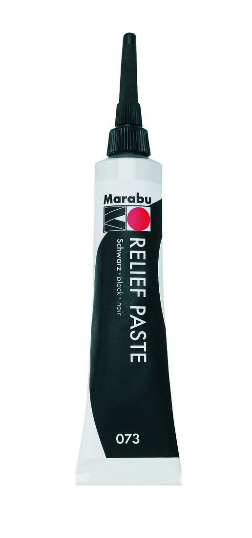 Marabu reliëfpasta 20 ml zwart