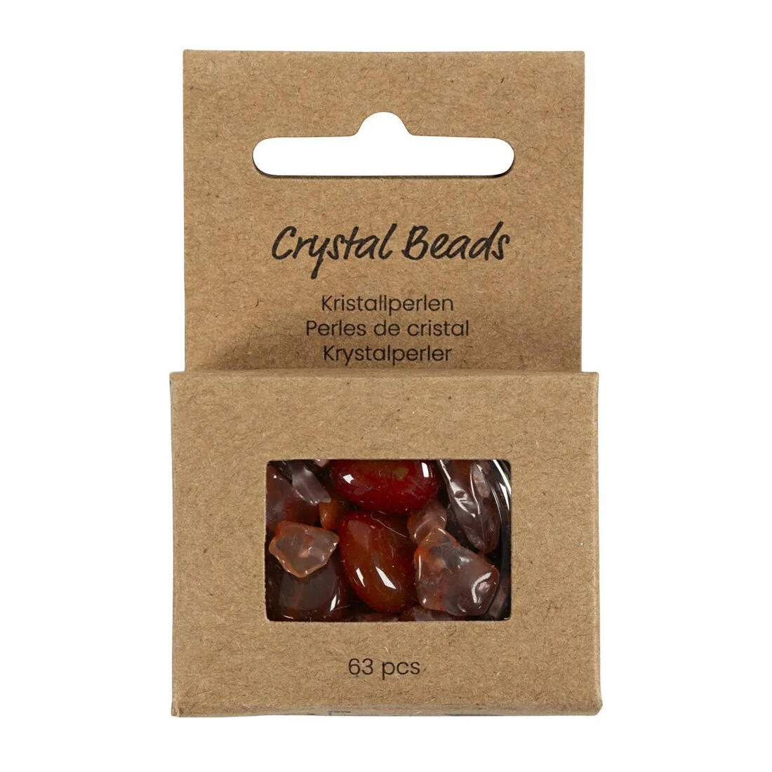 Kristallen kralen 7 - 12 mm 63 stuks