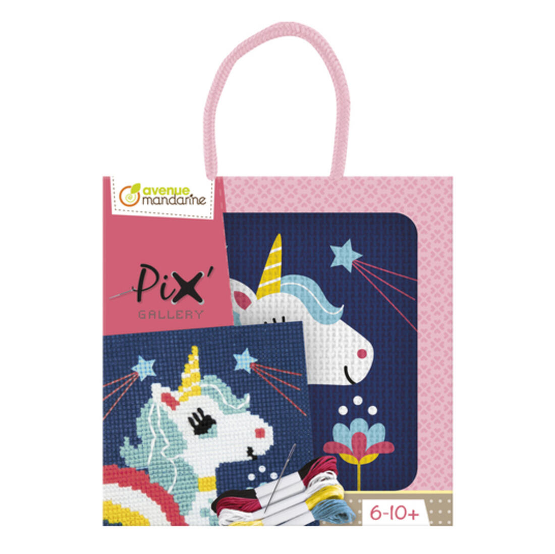 Avenue Mandarine kruisjessteekset 6-10 jaar eenhoorn Avenue Mandarine kruisjessteekset 6-10 jaar eenhoorn