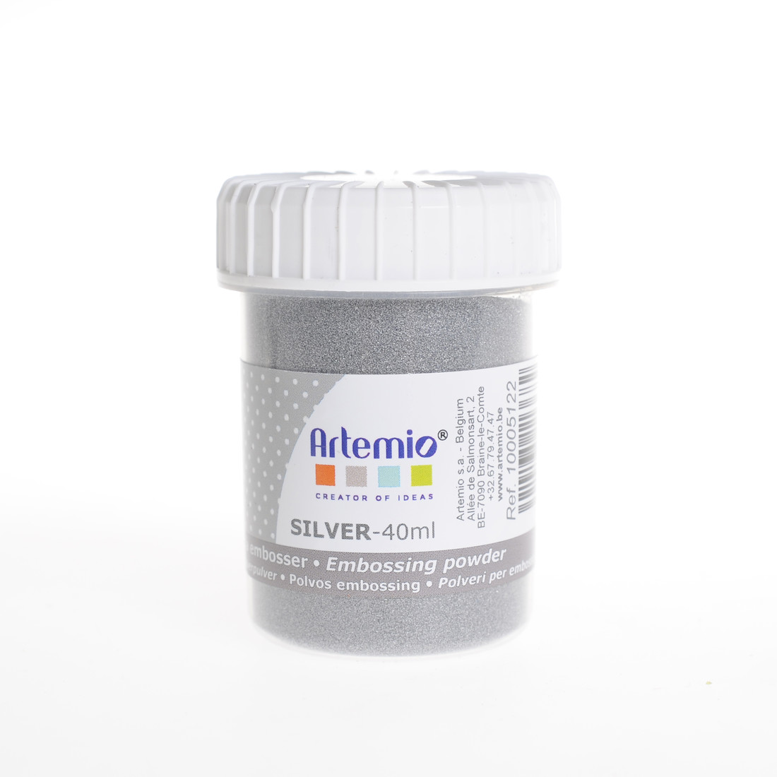 Reliëfpoeder 40 ml zilver Reliëfpoeder 40 ml zilver