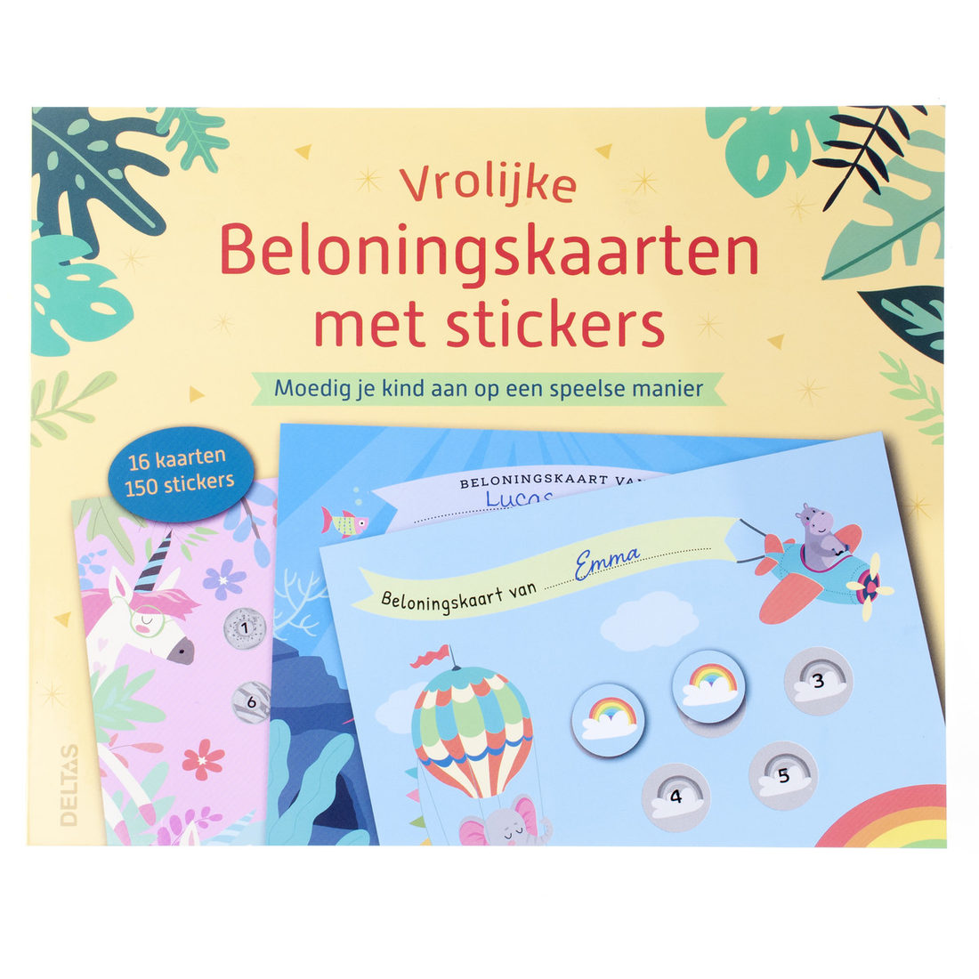 Vrolijke beloningskaarten met stickers Vrolijke beloningskaarten met stickers