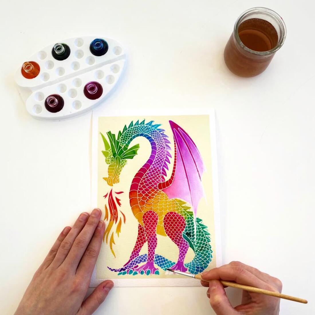 Aquarellum draken Aquarellum draken