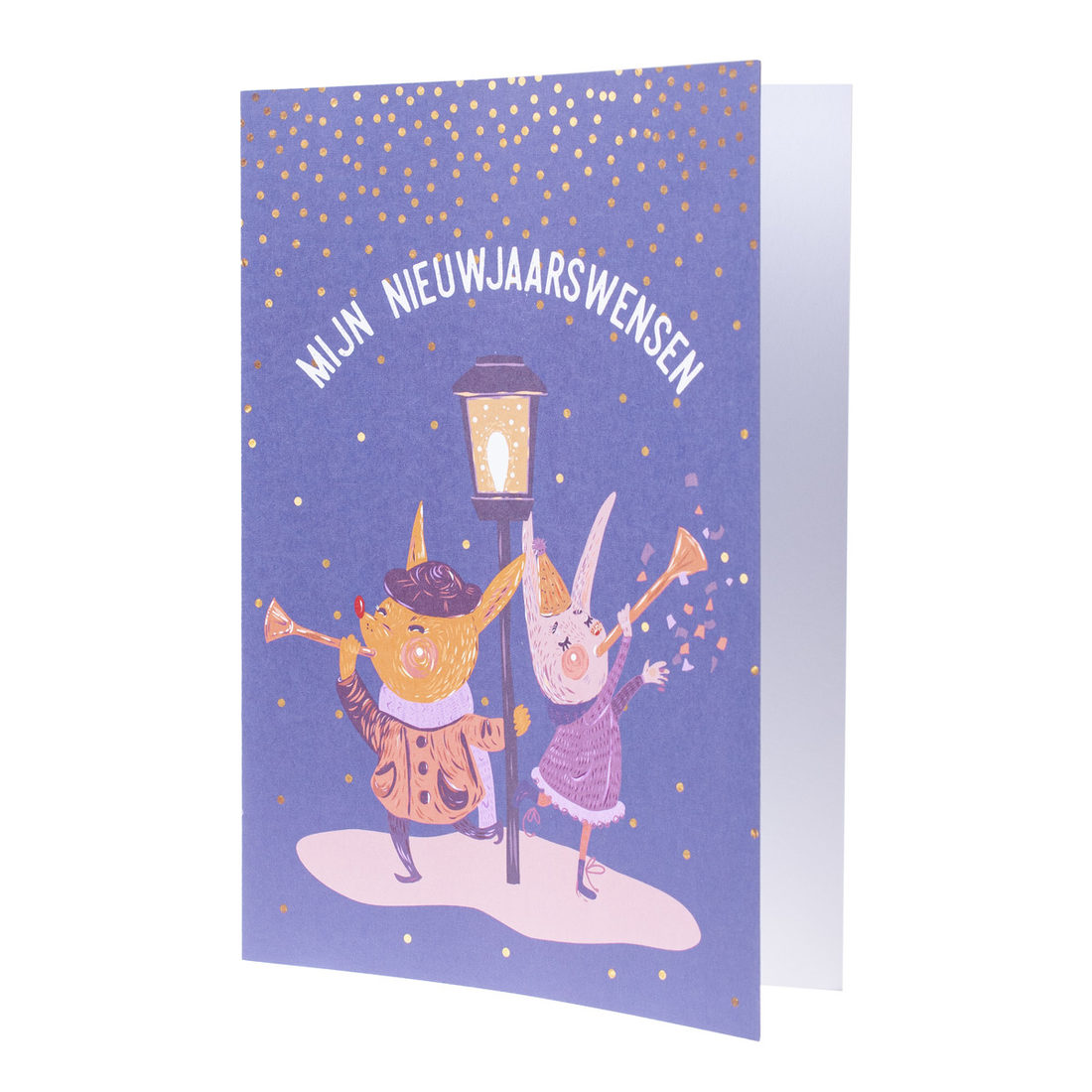 Nieuwjaarsbrief 17,5 x 23,5 cm lantaarn