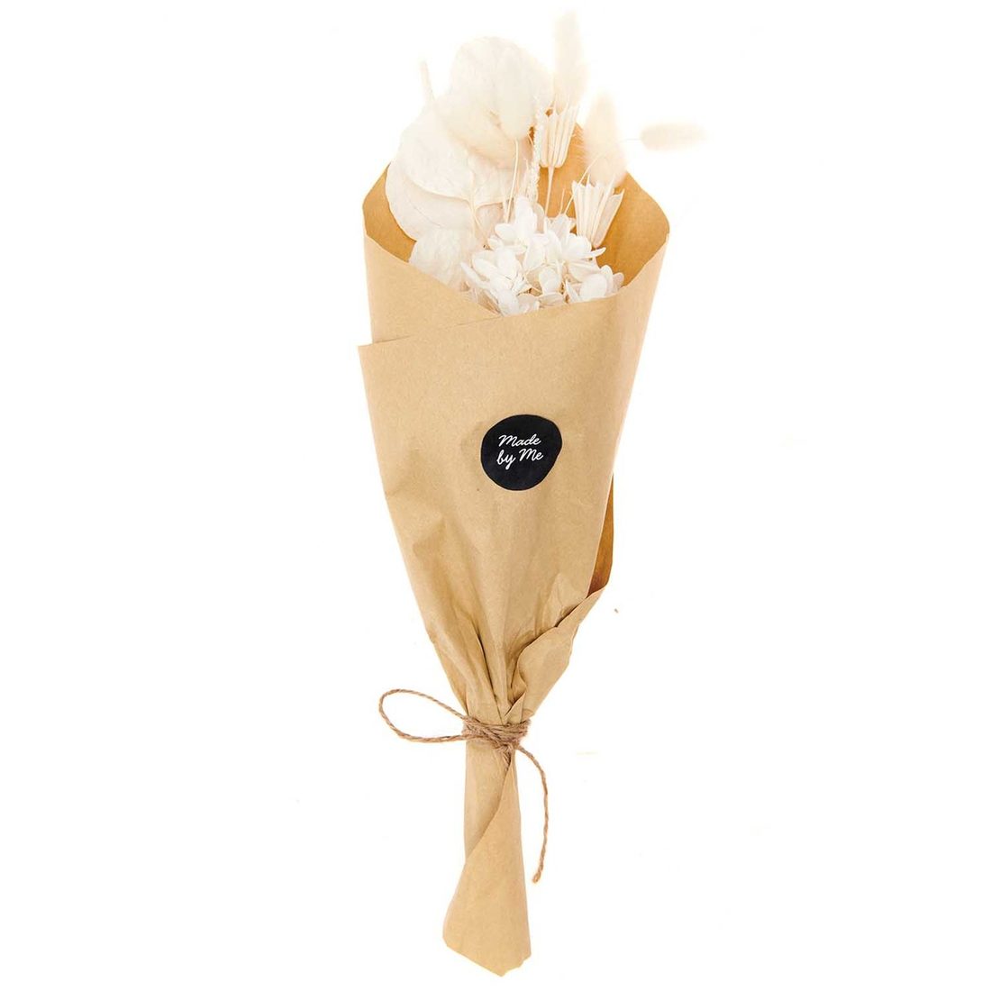 Droogbloemen mix 30 cm naturel wit Droogbloemen mix 30 cm naturel wit
