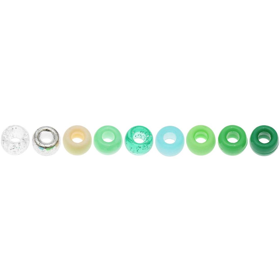 Ponii Beads Kralen 9 x 6 mm 80 stuks mix Ponii Beads Kralen 9 x 6 mm 80 stuks mix