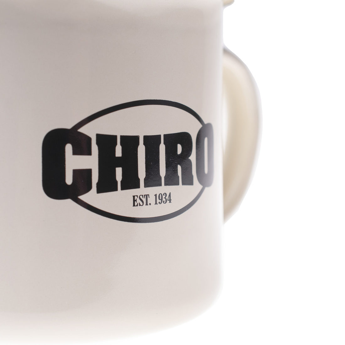 Geëmailleerde mok 285 ml Chiro est.1934 Geëmailleerde mok 285 ml Chiro est.1934