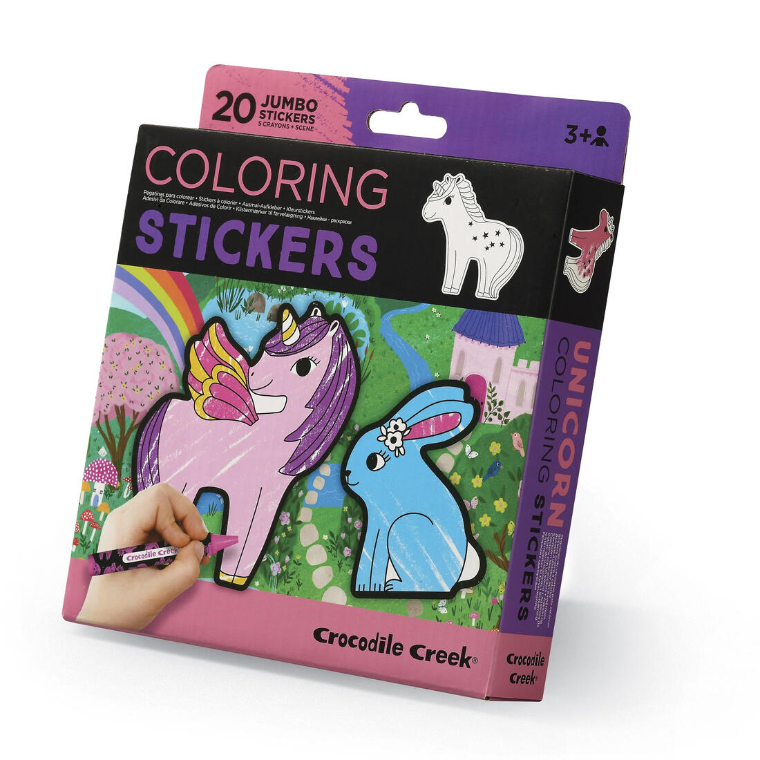 Coloring sticker set - Eenhoorn 3+