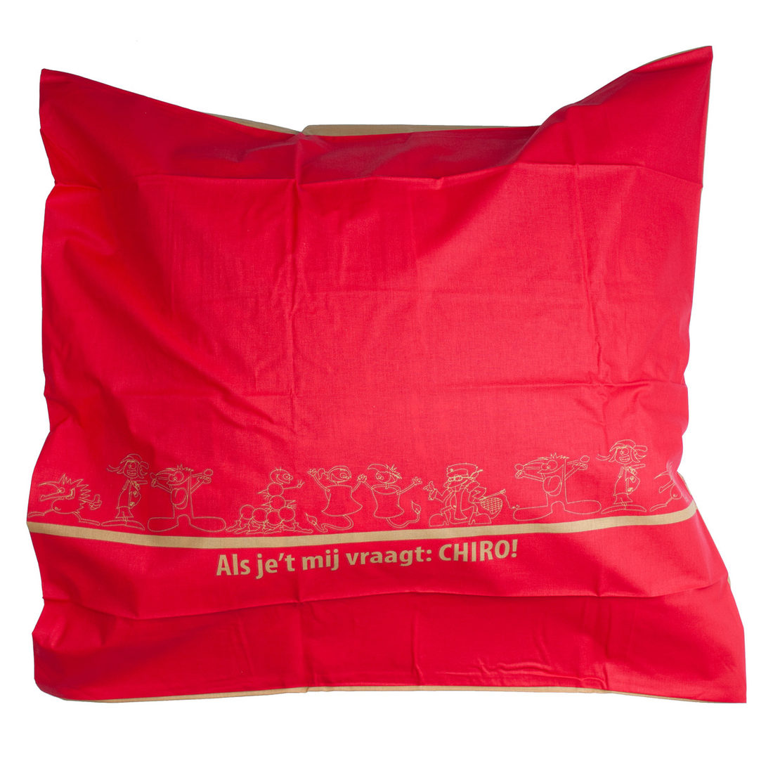 Kussensloop Als je 't mij vraagt: Chiro 65 x 65 cm