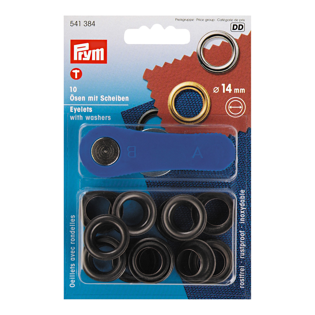 Nestelring 14 mm 10 stuks zwart Nestelring 14 mm 10 stuks zwart