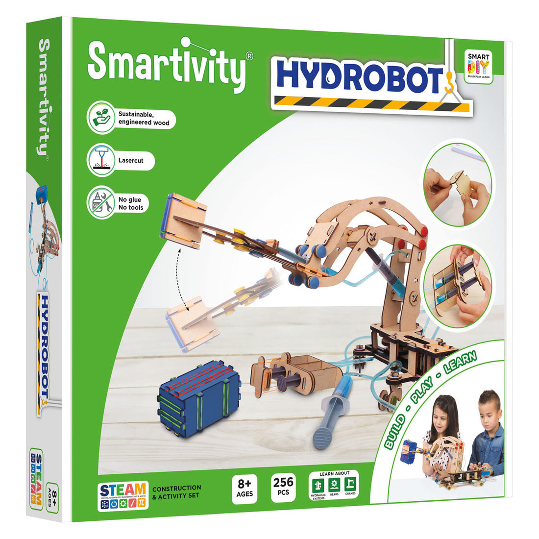 Smartivity hydrobot / hydraulische robotarm 8+