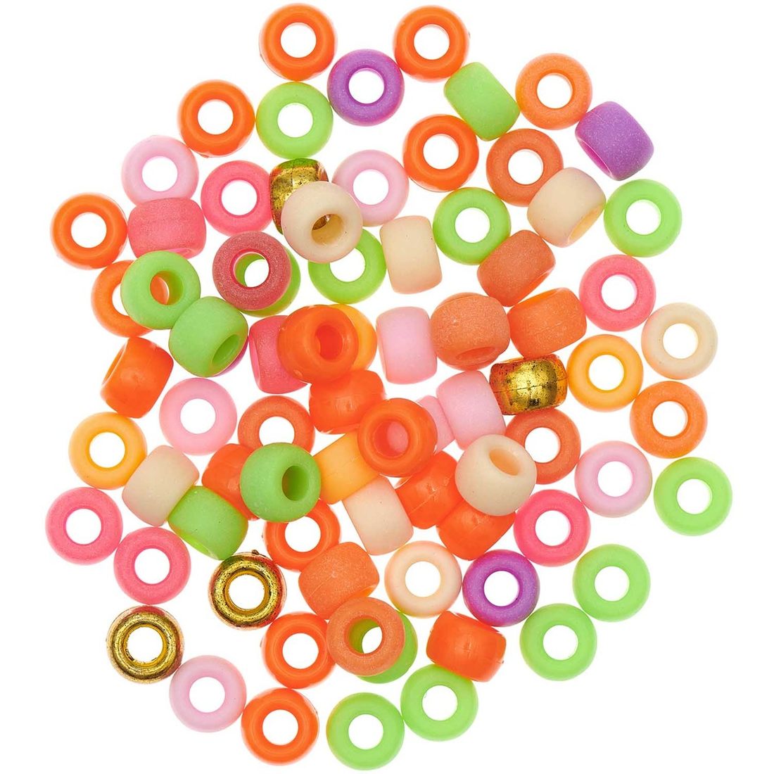 Ponii Beads Kralen 9 x 6 mm 80 stuks mix Ponii Beads Kralen 9 x 6 mm 80 stuks mix