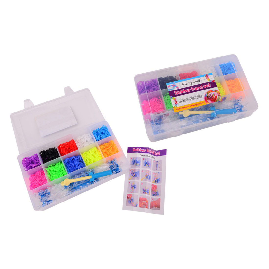 Loombandjesset met 3000 bandjes Loombandjesset met 3000 bandjes