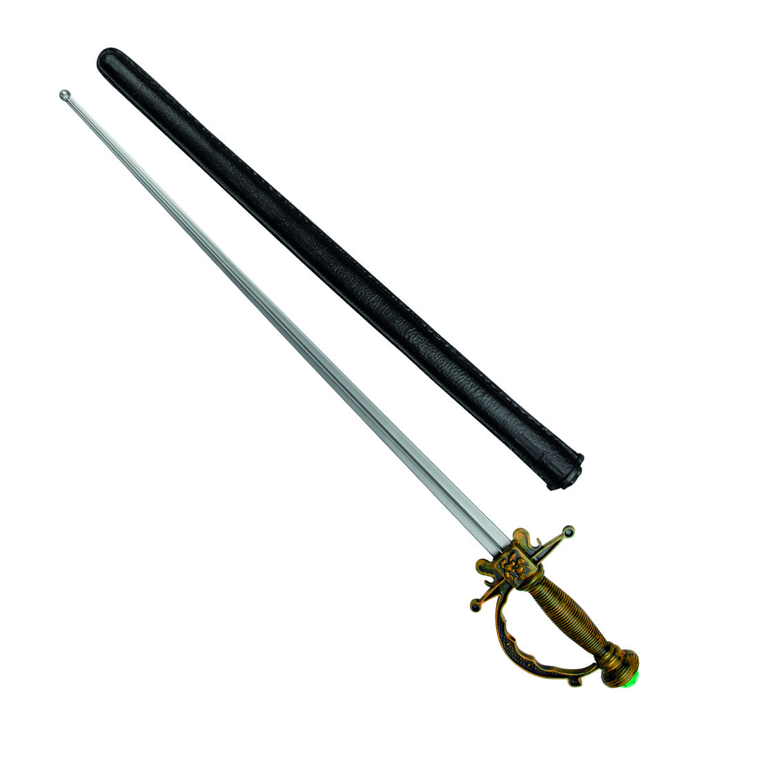 Degen musketier met schede Degen musketier met schede