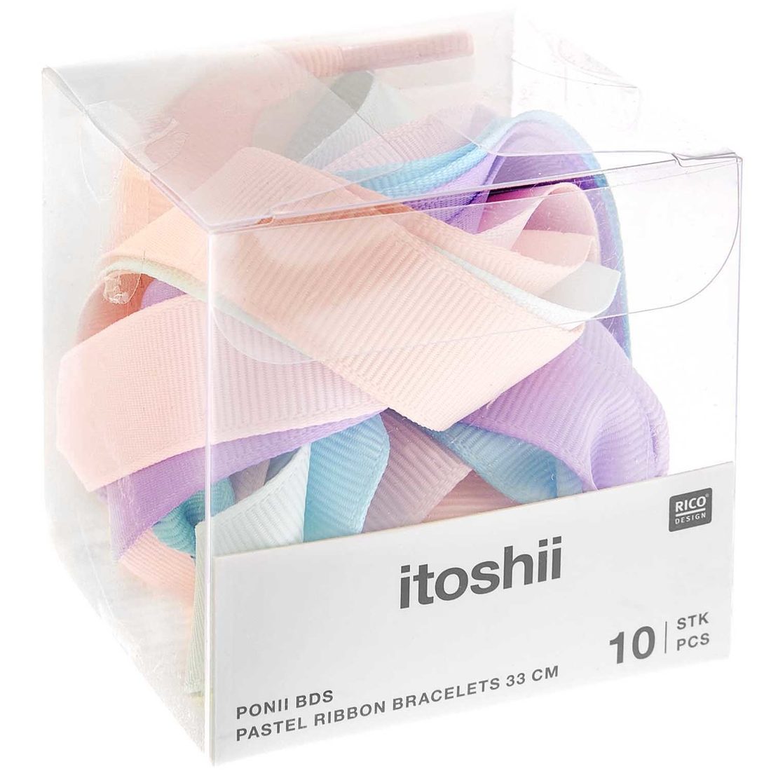 Ponii Beads Armband lint 16 x 330 mm 10 stuks Ponii Beads Armband lint 16 x 330 mm 10 stuks