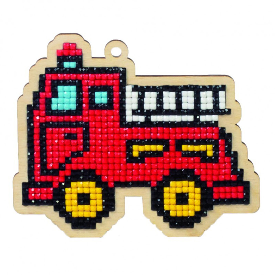 Diamond Painting op hout M brandweerwagen Diamond Painting op hout M brandweerwagen