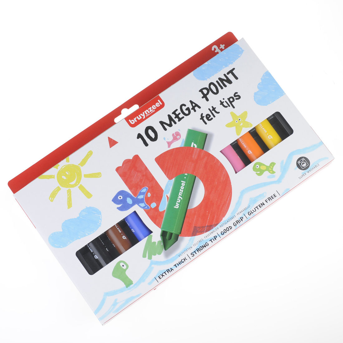 Bruynzeel viltstiften extra dik 10 stuks Bruynzeel viltstiften extra dik 10 stuks