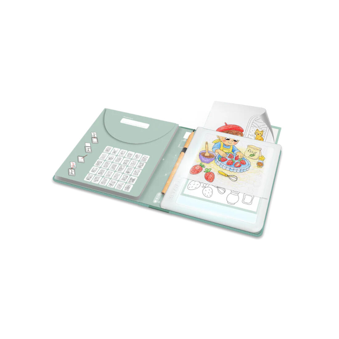 Kidydraw-pad Food around the World draagbaar tekentablet 6+