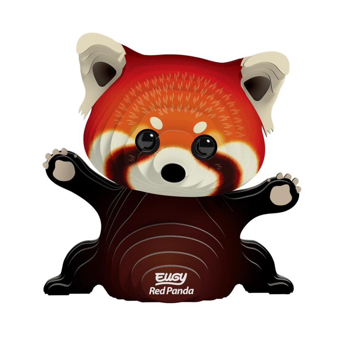 Eugy 3D karton wild dier - rode panda