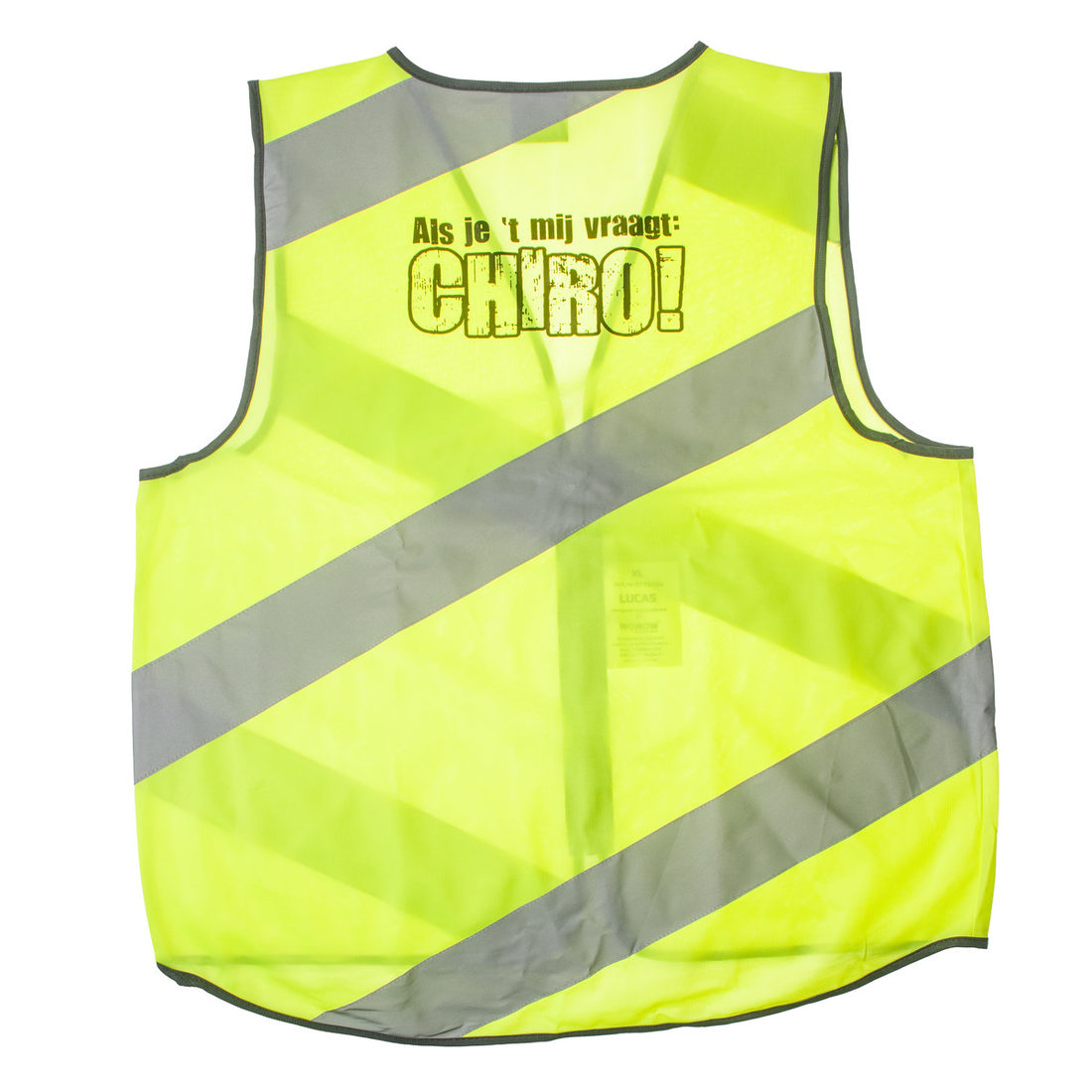 Fluohesje senior 'Lucas' met opdruk Chiro Fluohesje senior 'Lucas' met opdruk Chiro