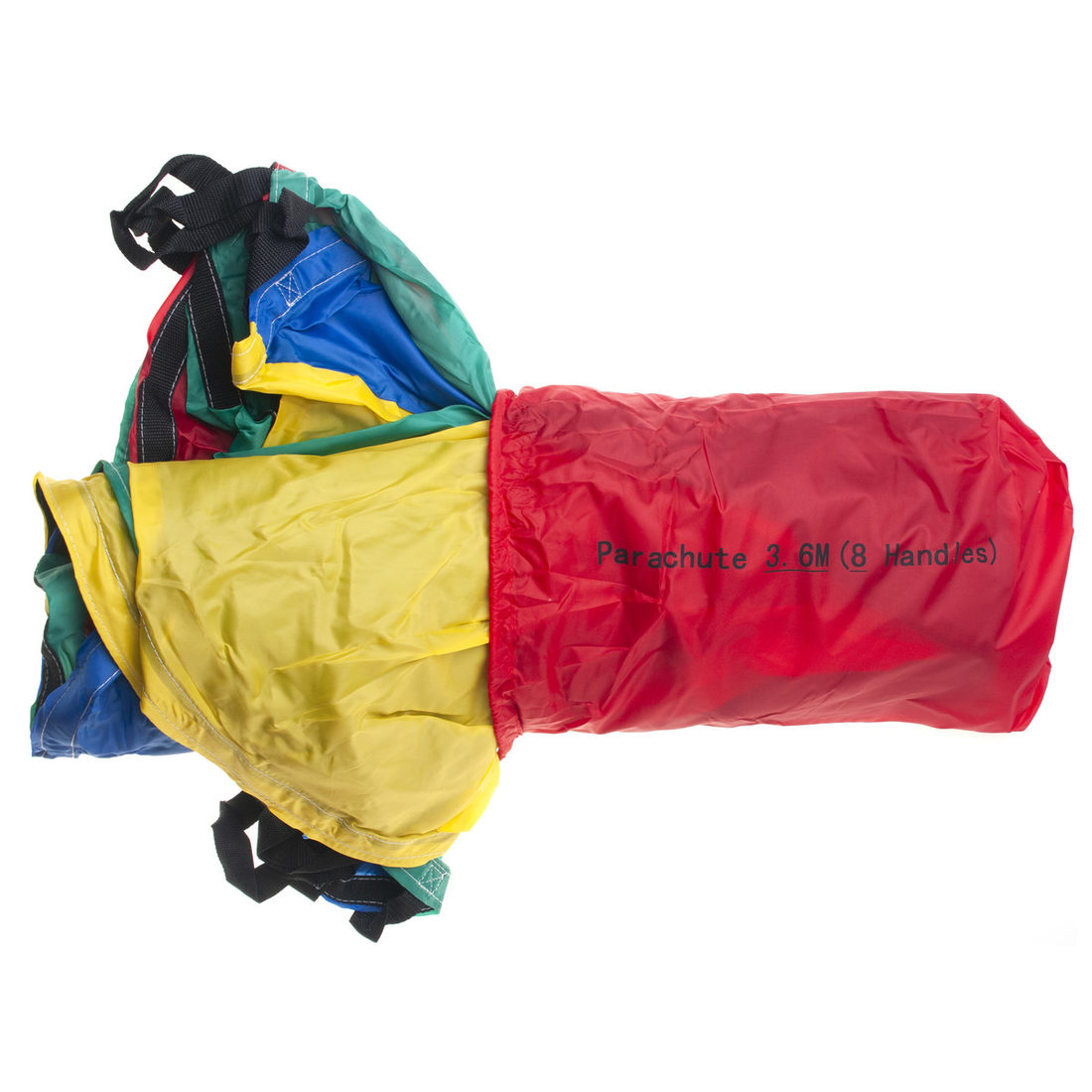 Parachute 3,6 m met 8 handlussen 1 kg Parachute 3,6 m met 8 handlussen 1 kg