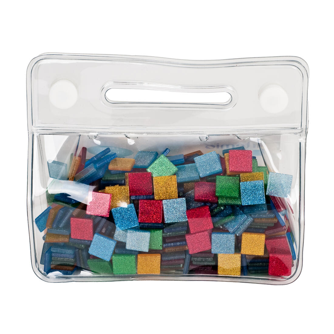Mozaïek glitter 10 x 10 mm 150 g assortiment basis
