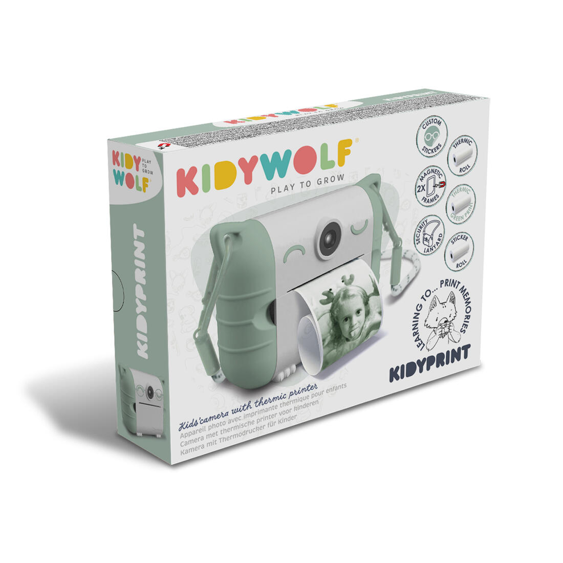 Kidyprint - camera met thermische printer groen