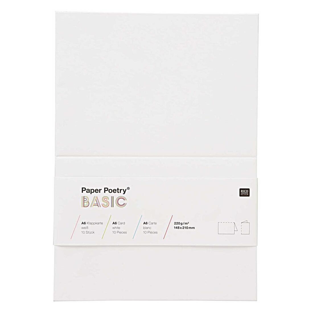 Kaart A6 210 x 148 mm 10 stuks
