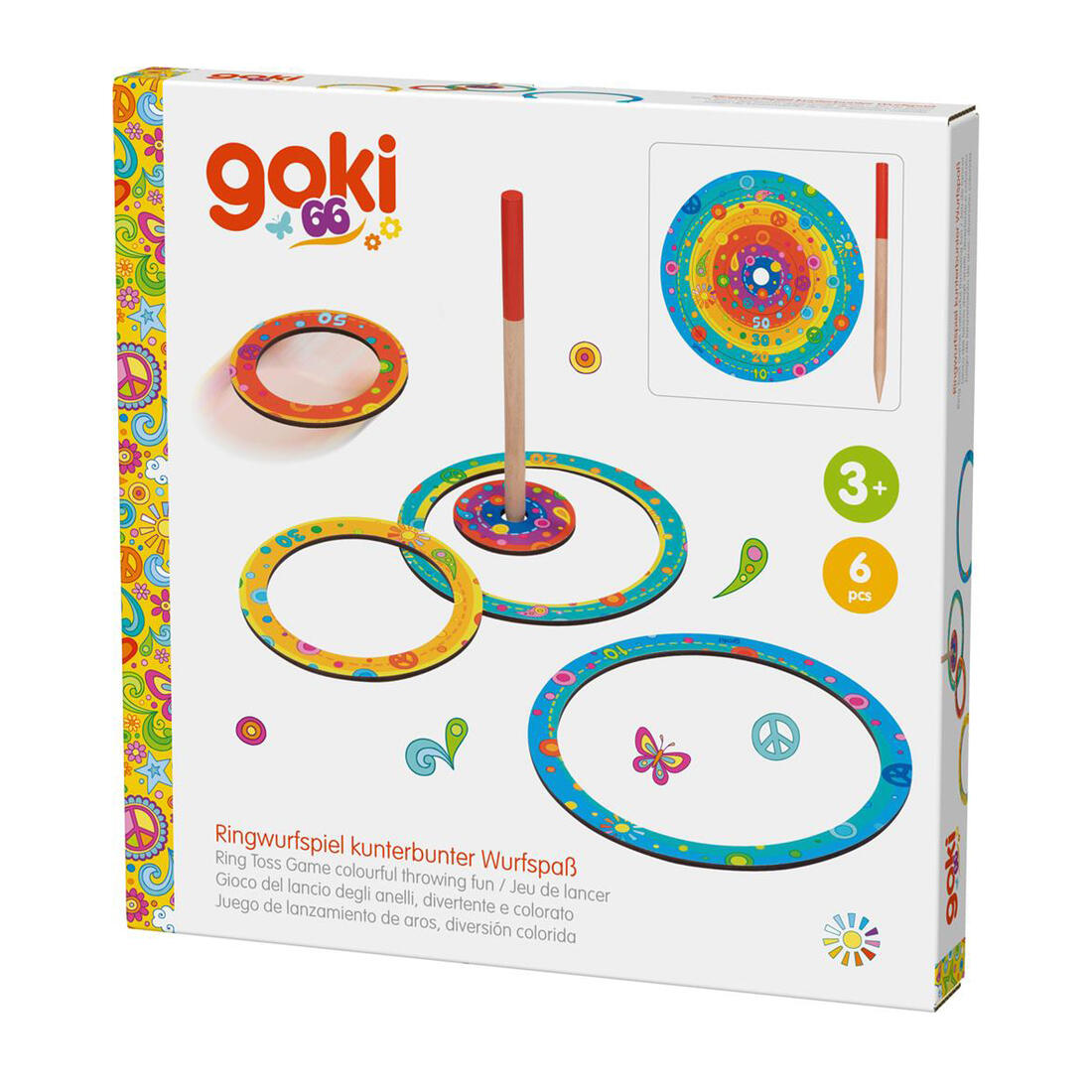 Ringwerpspel Flower Power 6-delig 3+