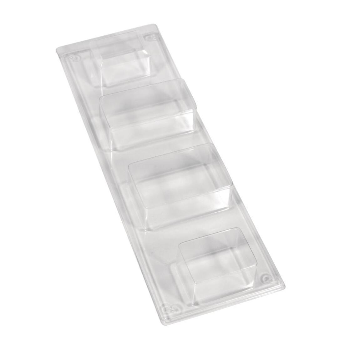 Zeepgietvorm rechthoek 4-delig