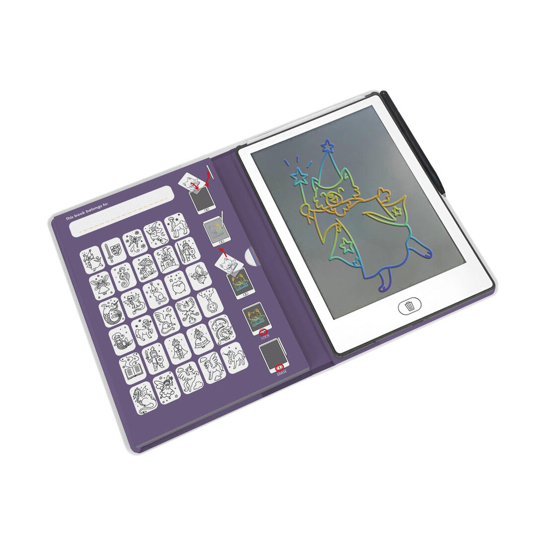 Kidydraw-mini Once upon a Time draagb. tekentablet sprookjes Kidydraw-mini Once upon a Time draagb. tekentablet sprookjes