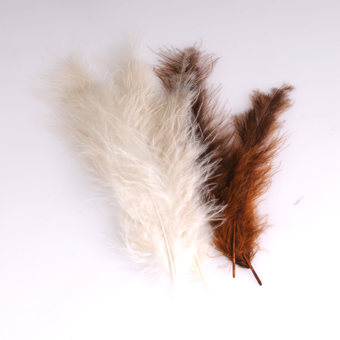 Krea Feathers pluim marabou 10 cm 12 stuks mix