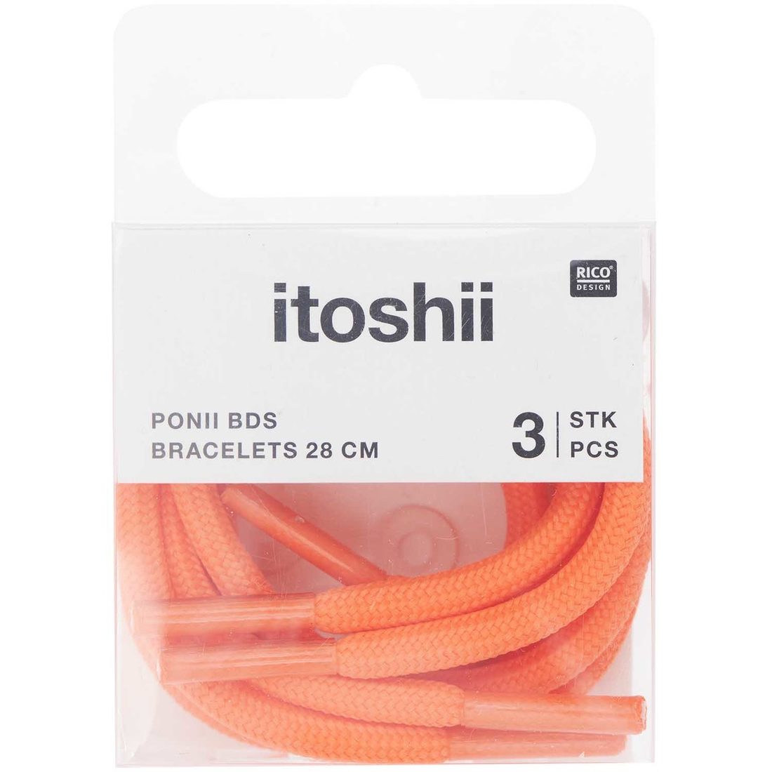 Ponii beads armband veter 28 cm 3 stuks Ponii beads armband veter 28 cm 3 stuks