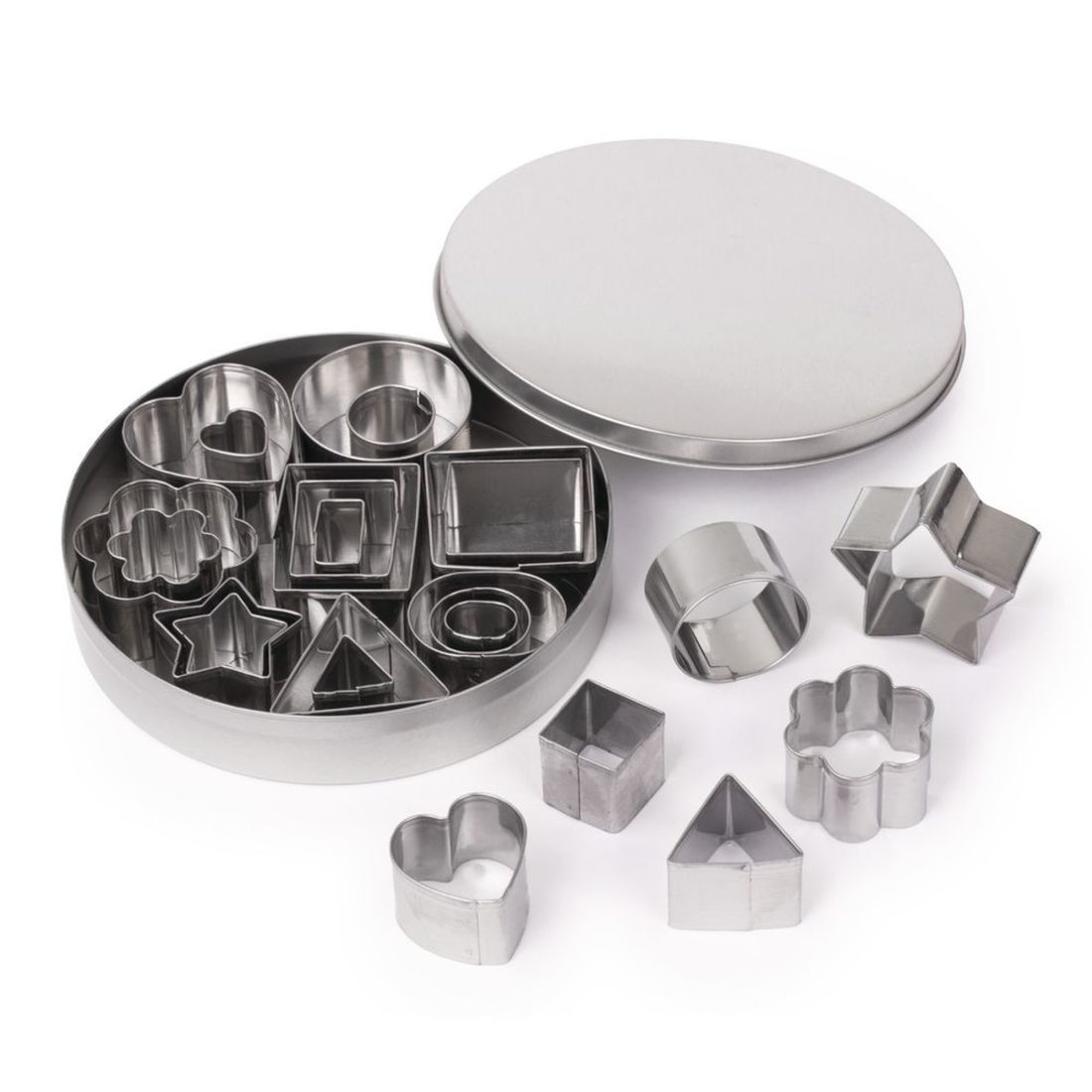 Uitsteekvorm set 2-4 cm 24 stuks