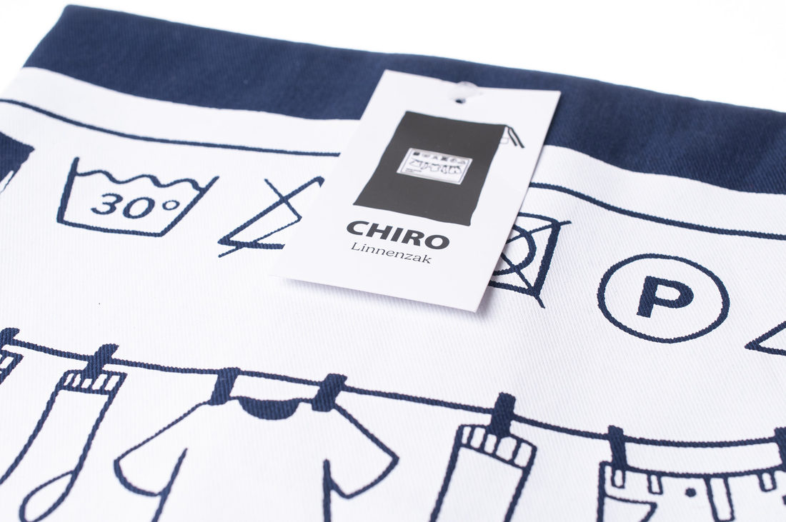 Linnenzak blauw 100% Chiro 80 x 50 cm Linnenzak blauw 100% Chiro 80 x 50 cm