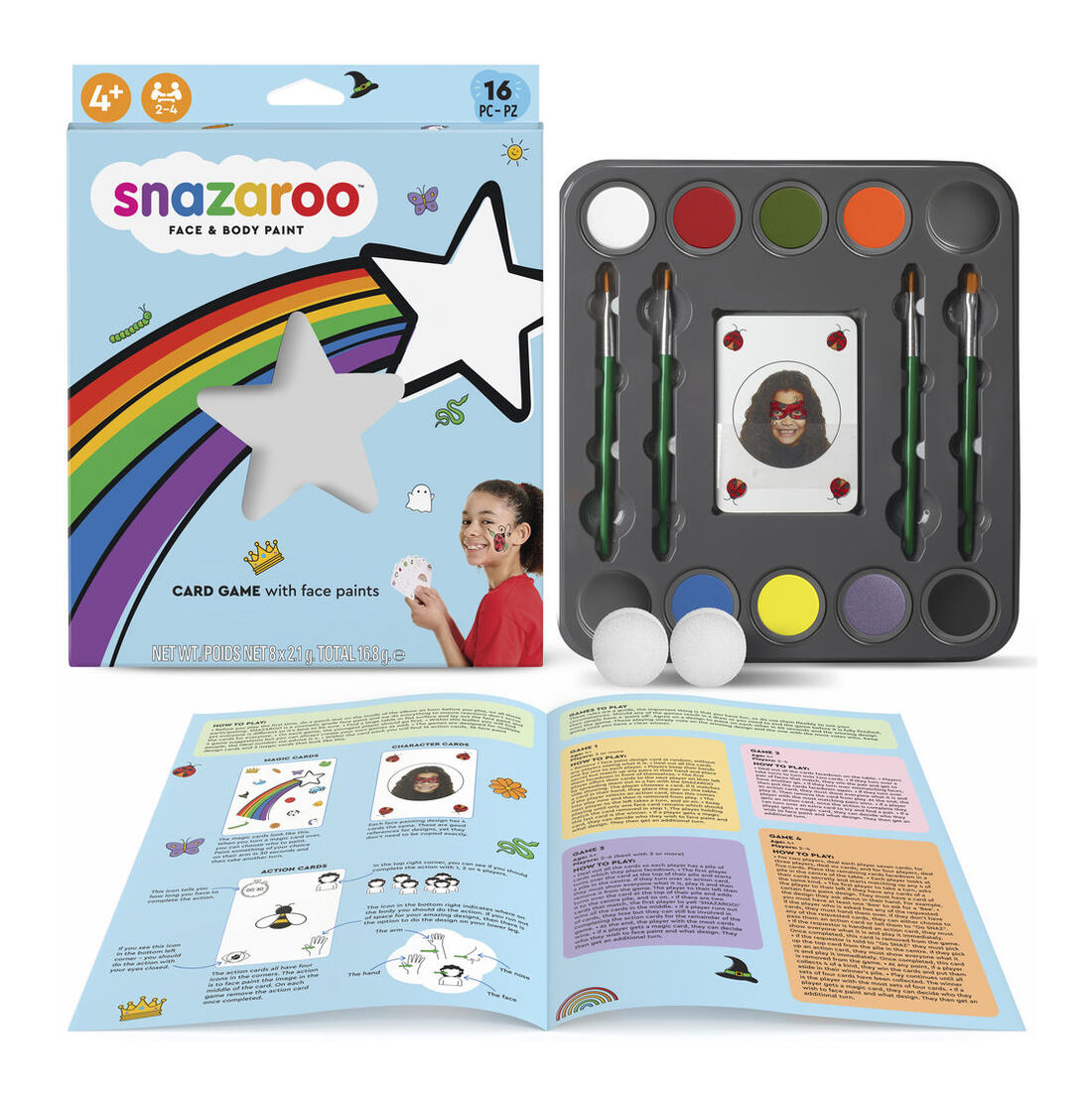Schminkset met kaartspel 4+ Schminkset met kaartspel 4+