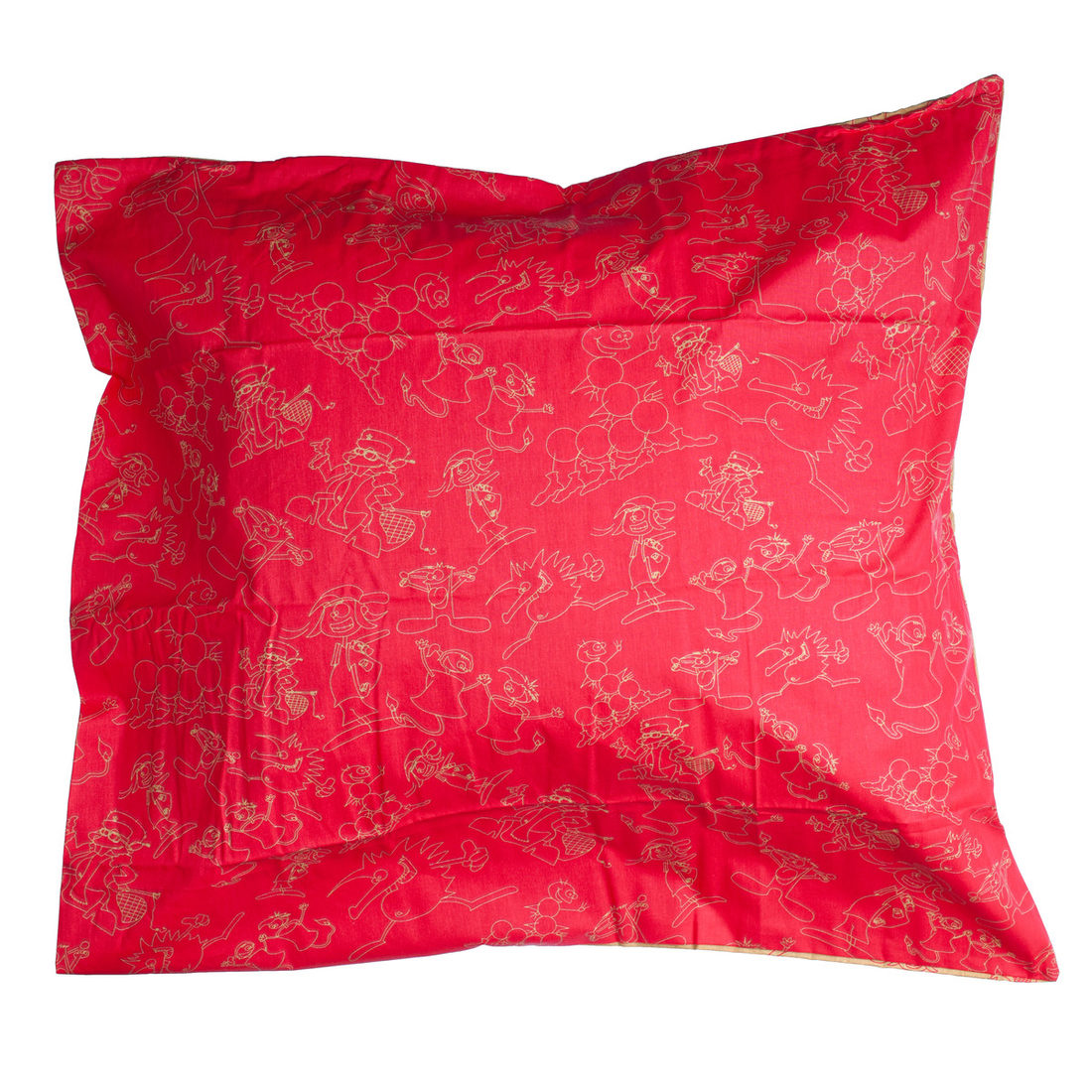 Kussensloop Chiro afdelingsfiguren 65 x 65 cm