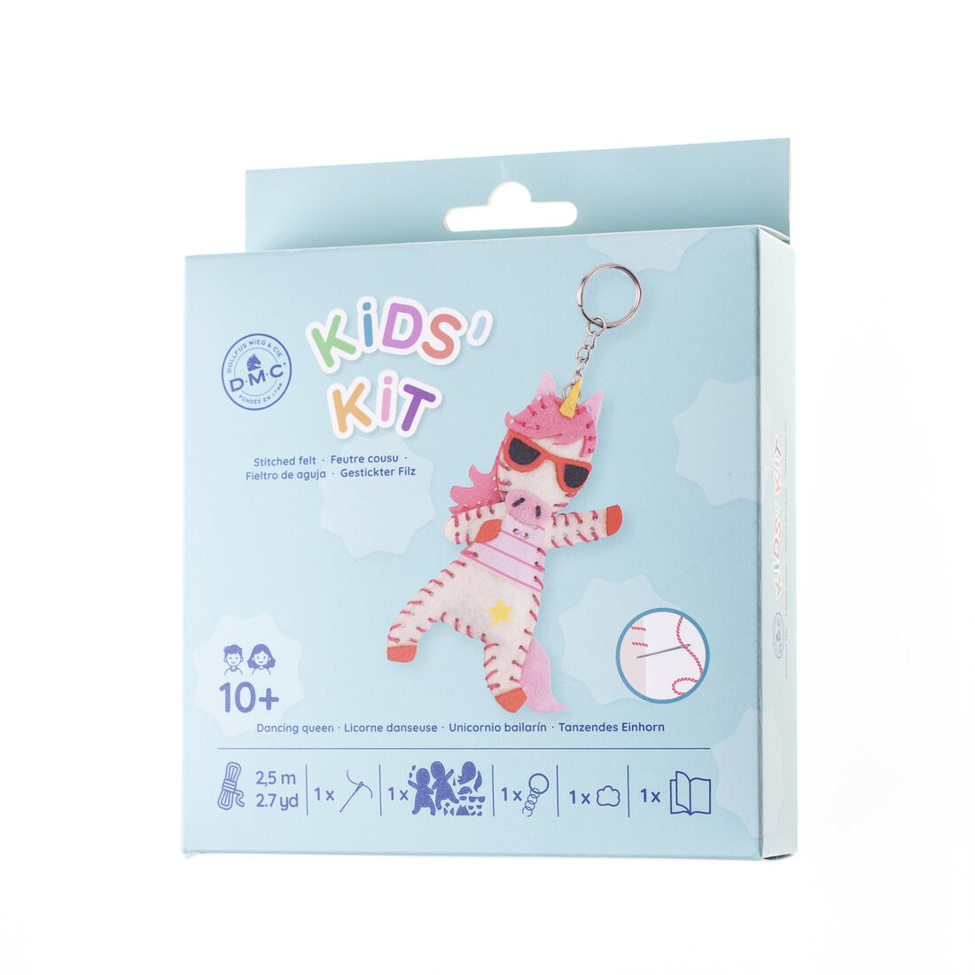 DMC Kids kit vilt naaien eenhoorn 10+