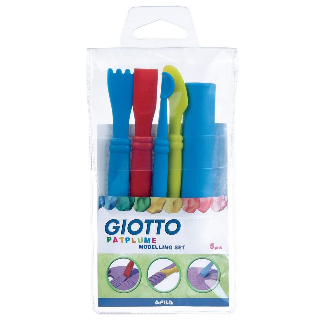 Boetseerspatel 5 stuks plastic