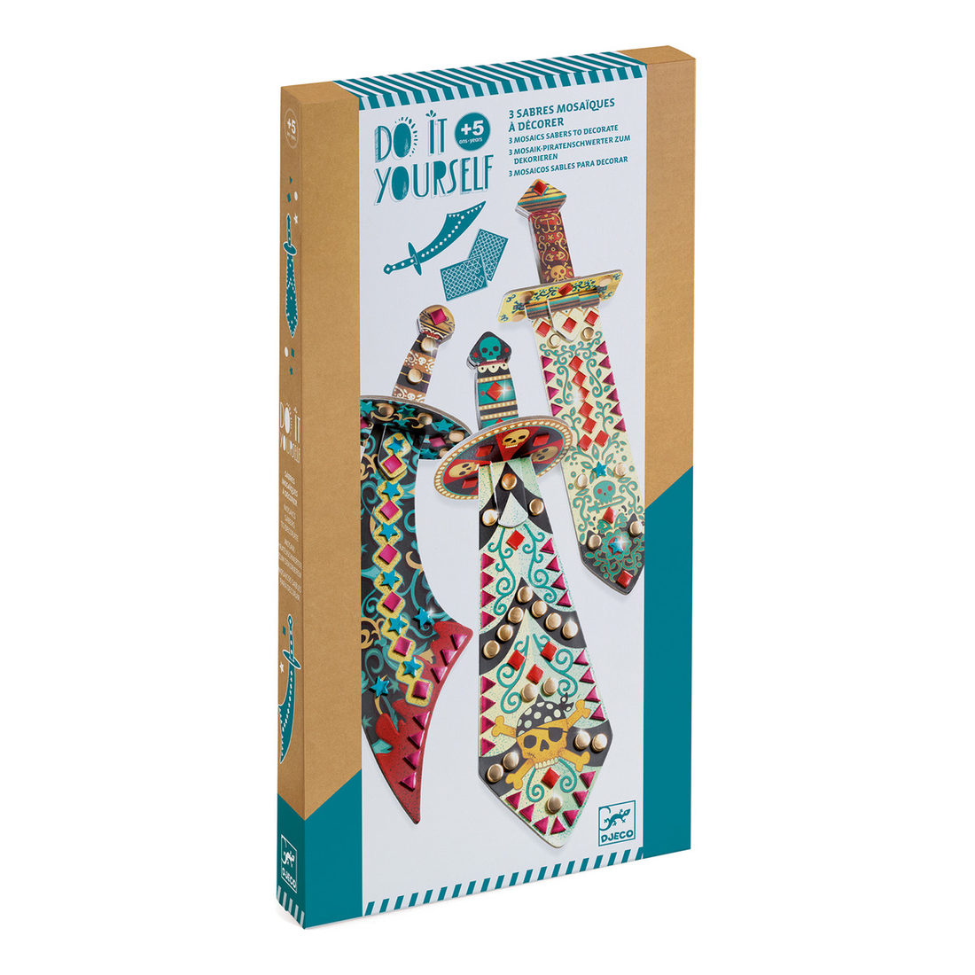 Djeco DIY sabels Like a Pirate 3 stuks +5 jaar