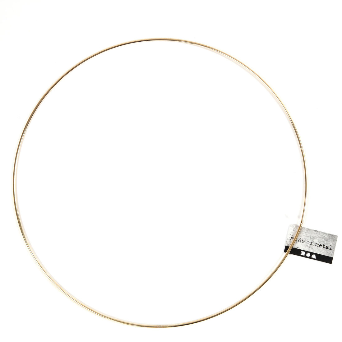 Metalen ring 30 cm goudkleurig Metalen ring 30 cm goudkleurig